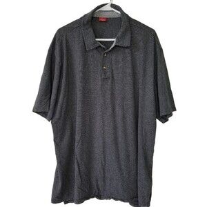 Junction West Men's Shirt XXL Gray Stripe Short Sleeve Polo
